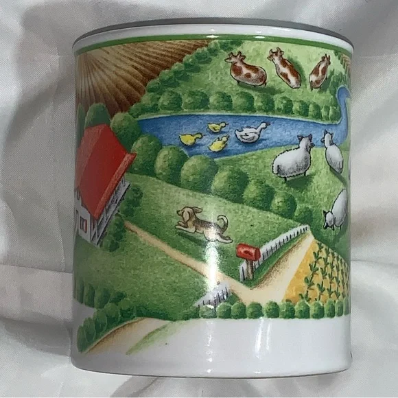 vintage TIFFANY & CO.Farm savings bank HAND LITHOGRAPHED/COLORED dated 2000